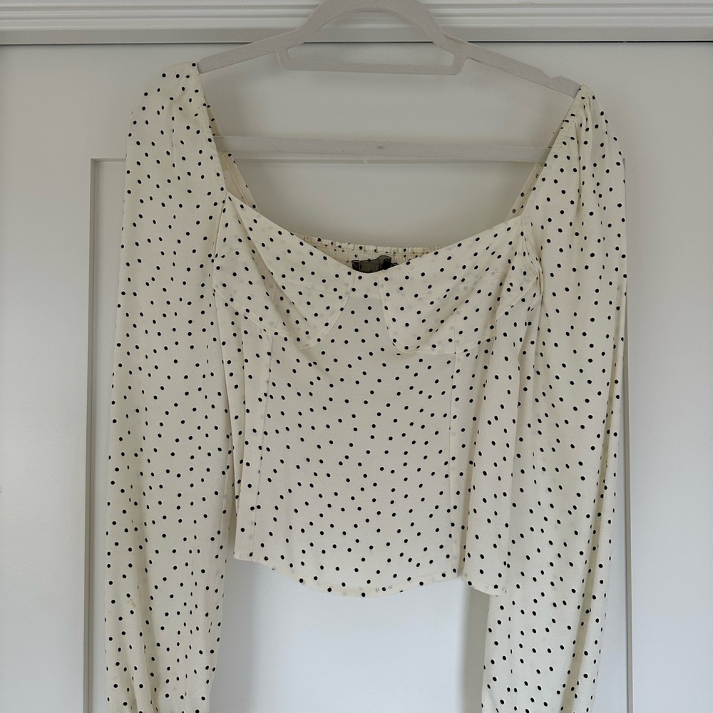 Roformation polka dot top